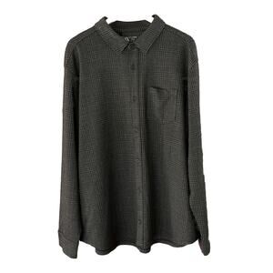 VRST Shirt Soft Stretch Long Sleeve‎ Plaid Wicking Anti Odor Button Up XXL New